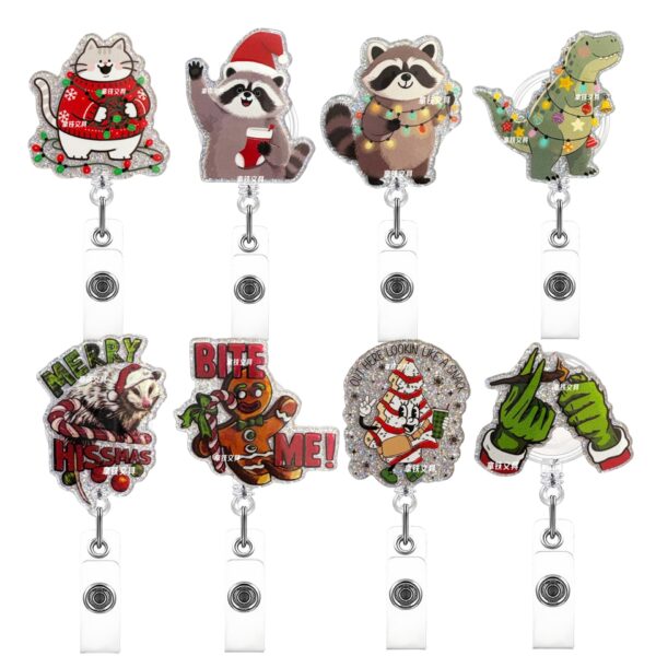 Wholesale Christmas Doctor Pull-Out Nurse Badge Scroll