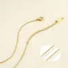 Wholesale Jewelry Vacation Simple Style Solid Color 304 Stainless Steel Pendant Necklace Cable Chain