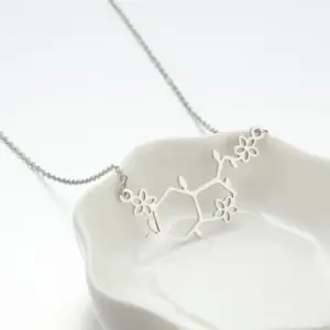 Molecular Necklace / Steel Color