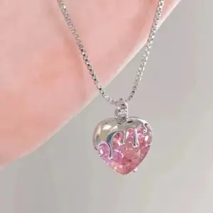 Pink Diamond Love Necklace