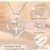 Wholesale Cross-border New Love Cross MOM Pendant European and American Fashion Elegant Clavicle Chain for Mother's Day Gift