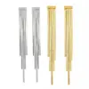 Wholesale Fashion Solid Color Tassel Plating 304 Stainless Steel 16K Gold Plated White Gold Plated Gold Plated Stainless Steel Earrings