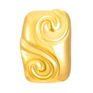 18k real gold long 3951