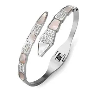 Silver Snake Bone Bracelet