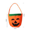 Wholesale Cross-Border Halloween Pumpkin Tote Bag Non-Woven Bag Candy Bag Halloween Portable Candy Pumpkin Bag