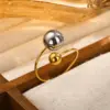 Wholesale Jewelry Simple Style Geometric 201 Stainless Steel Plating Stainless Steel Rings