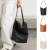 oly-61a1f57fe3e14429ef98471fa8aebb2c Wholesale The Row Large-Capacity Bucket Bag Genuine Leather Pebbled Tote Bag for Class and Work Clothing New Therow Shoulder Bag