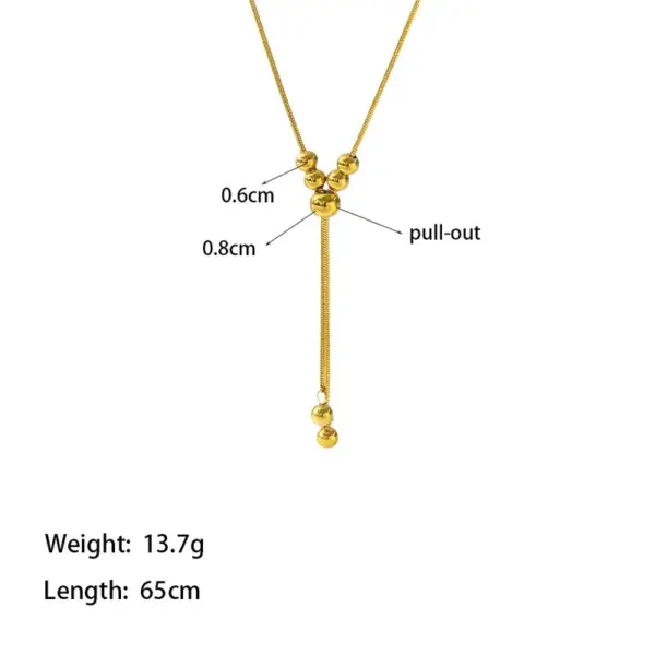 Wholesale PVD Coated Real Gold Plated 18K Solid Color 304 Stainless Steel Vacation Artistic Streetwear Waterproof Non Tarnish Pendant Necklace