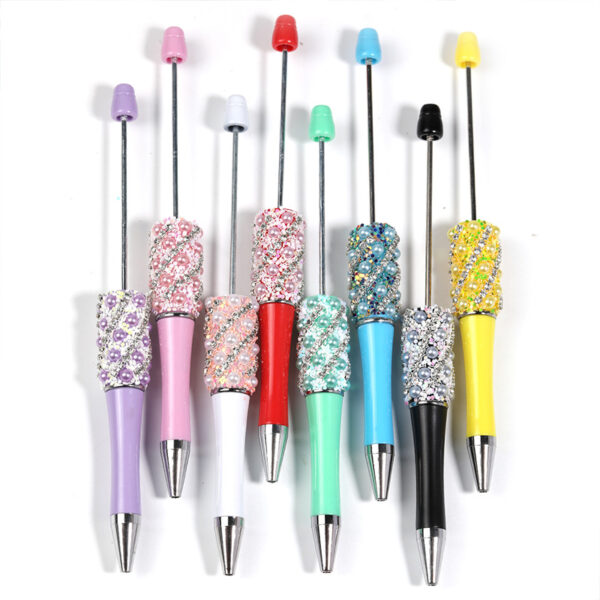 Wholesale beadable pens Creative diy beadable pen