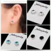 Simple Style Geometric Diamond Stainless Steel No Inlaid Earrings Ear Studs