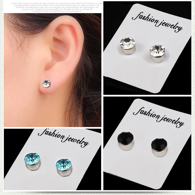 Wholesale Simple Style Geometric Diamond Stainless Steel No Inlaid Earrings Ear Studs