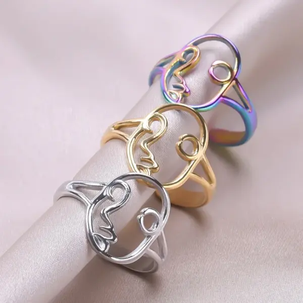 oly-61aede8288ab89115e4d76aaf56ac82c Wholesale PVD Coated Real Gold Plated 18K Gold Solid Color 304 Stainless Steel Simple Style Waterproof Non Tarnish Rings