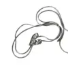 Wholesale Long Chain Liquid Metal Heart Sweater Necklace Adjustable Cool Sweet Titanium Steel Non-Fading For Women