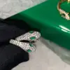 Wholesale Fashion Snake Copper Plating Zircon Earrings 1 Pair