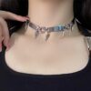 Wholesale Rivet Necklace Metal Punk Style Pendant Women's Simple Cold Style Hot Girl Choker Neck Chain Small Internet Celebrant Collar