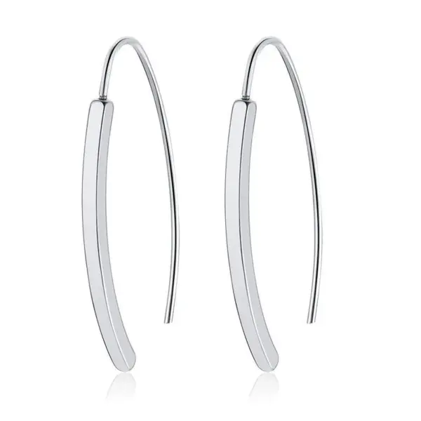 Wholesale 1 Pair Simple Style U Shape Plating 201 Stainless Steel Stainless Steel Earrings
