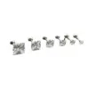 1 Piece Simple Style Geometric Plating 304 Stainless Steel Zircon Ear Studs