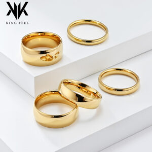 Wholesale Casual and Cool Neutral Style High-Grade Glossy Titanium Steel Tail Ring for Men and Women Stainless Steel 18K Gold Plated Hand Jewelry