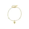 Fashion Geometric Titanium Steel Waterproof Non Tarnish No Inlaid PVD Coated Real Gold Plated Women'S Anklet