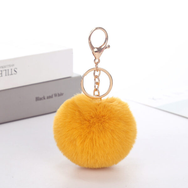 Wholesale Factory spot wholesale imitation rabbit fur ball key chain pendant ladies luggage ornaments artificial fur ball jewelry accessories