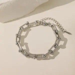 YC [E2192] Common Calla Bracelet [Steel Color]]