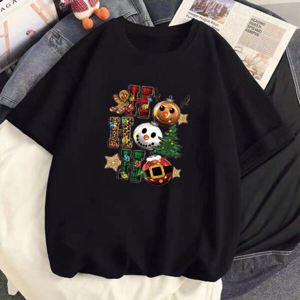 Wholesale Christmas tree and old man heat transfer print