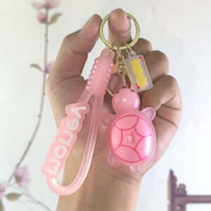 M0227#Glow-in-the-dark turtle-pink