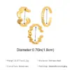 Wholesale Jewelry Simple Style Classic Style Commute Geometric 304 Stainless Steel 18K Gold Plated Open Rings