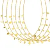 Wholesale PVD Coated Real Gold Plated 18K Gold Geometric 304 Stainless Steel Fashion Waterproof Non Tarnish 304 Stainless Steel Necklace