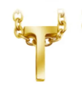 Gold Letter T