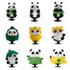 Wholesale Cross-border in stock Cartoon Animal Panda Garden Shoe Buckle Shoe Accessories 3D Hole Shoe Buckle Shoe Flower Decoration Accessories