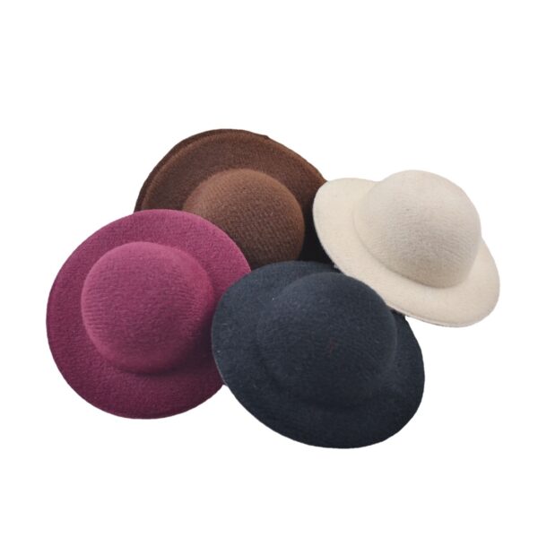 Wholesale Brushed Top Hat Hairpin Jewelry Naked Hat 7cm Hair Accessories Hat Embryo Yiwu Wholesale Decorations