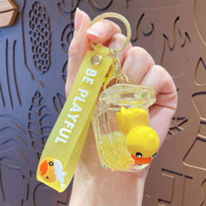 Small yellow duck bubble beads-toilet / Opp bag packaging