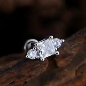 3355 Silver / Ear Studs