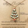 Wholesale Christmas Tree Pendant Card Necklace Clavicle Chain