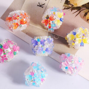 Wholesale New Colorful Little Dragonfly Straight Hole Loose Beads DIY Mobile Phone Key Chain Necklace Bag Chain Accessories