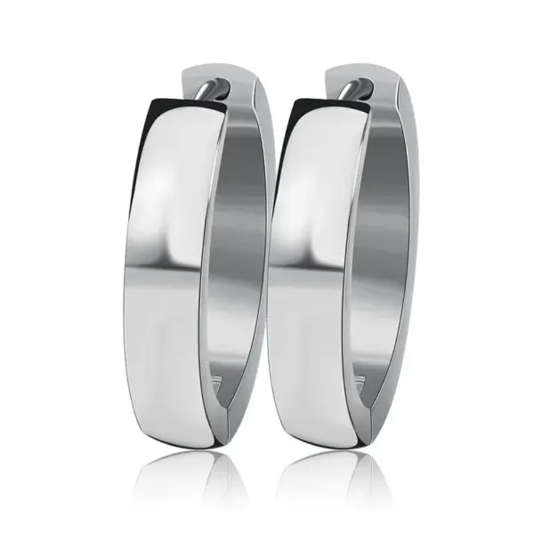 Wholesale 1 Pair Commute Solid Color Plating Stainless Steel Gold Plated Earrings