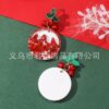 Wholesale Christmas design bell star sequin Christmas tree acrylic earrings