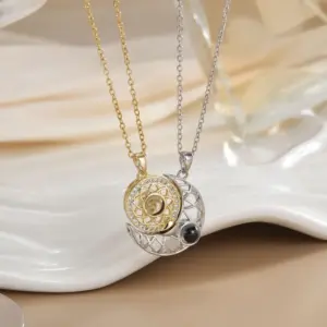 Magnetic Couple Necklace Xl0287g