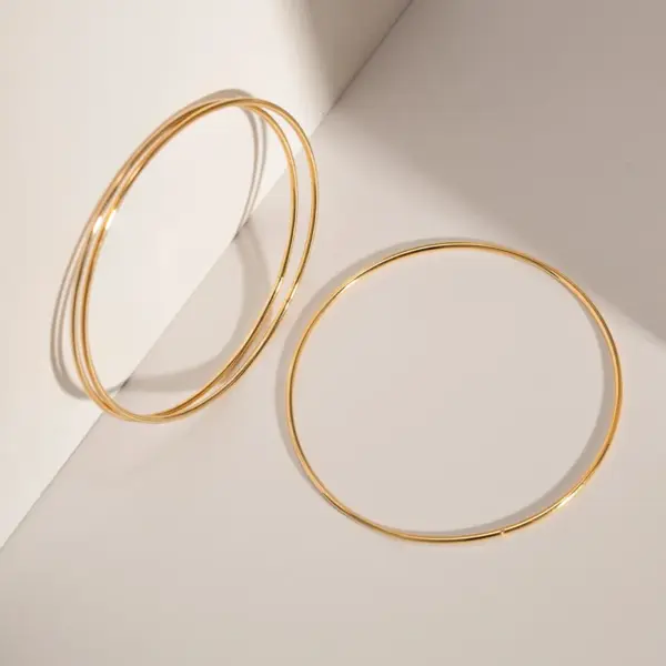 Wholesale Streetwear Korean Style Solid Color 304 Stainless Steel Bangle In Bulk