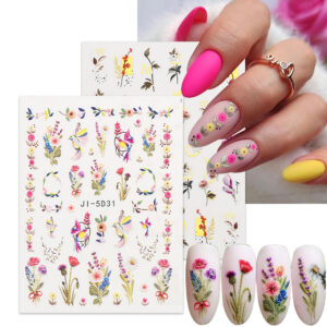 oly-622f5db7b2c9f2a50bf00b072c14253f Wholesale Manicure Relief Stickers 5D Spring Flowers and Birds Stereo Bronzing Stickers