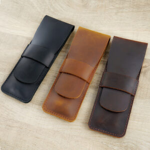 oly-6236e96d51248a4372c95a2a31471d33 Wholesale Vintage Crazy Horse Leather Pencil Case Purely Handmade Genuine Leather Pencil Case