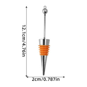 DIY Pendant with Beaded Rod, Orange Peel Ring, Wine Stopper