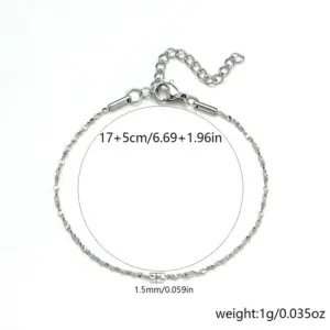 1.2mm Gypsophila / Steel Color