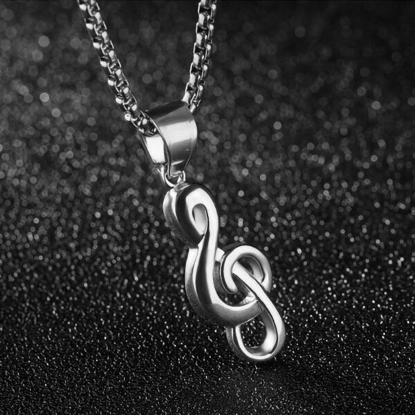 Wholesale Note titanium steel men's necklace stainless steel pendant does not fade European and American jewelry wholesale simple fashion Joker jewelry