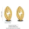 201 Stainless Steel 304 Stainless Steel Geometric Heart Shape Flower Electroplating Stone-Free Imitation Gold Simple Style Classic Style Irregular Hollow Out Multicolor-Golden Yellow Ear Studs