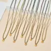 Wholesale Casual Geometric Stainless Steel Seed Bead Irregular Plating Pendant Necklace
