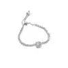 Wholesale Jewelry IG Style Heart Shape Bow Knot Copper Zircon Plating Inlay Bracelets Chain-free