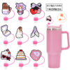 Wholesale Random 10pcs 8/10M Valentine's Day dust plug straw accessories