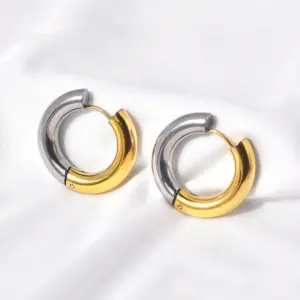 Gold and silver color / 18K